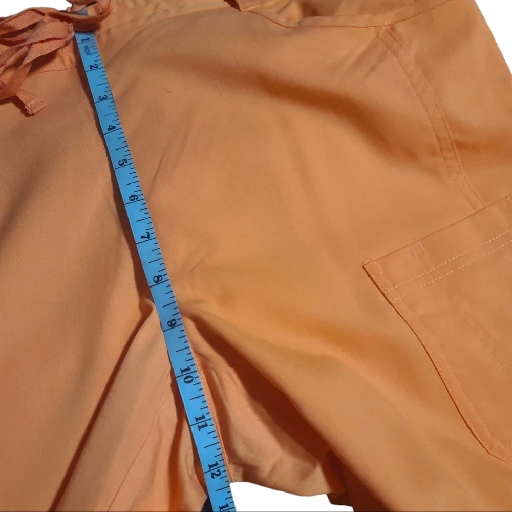 Brand New Orange and Gray NRG by Barco 2-Pc Matching Scrubs Set - Picture 12 of 16